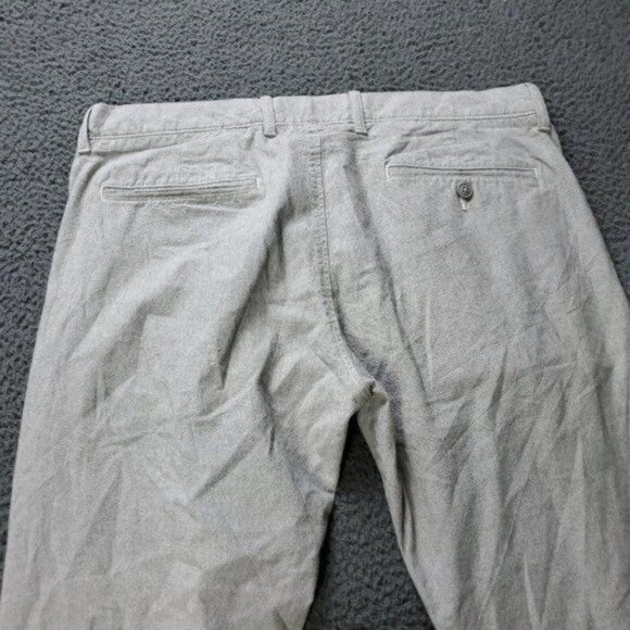 J Crew 484 Slim Stretch Pants Gray Mens Size 34x29 Measured - Picture 6 of 7